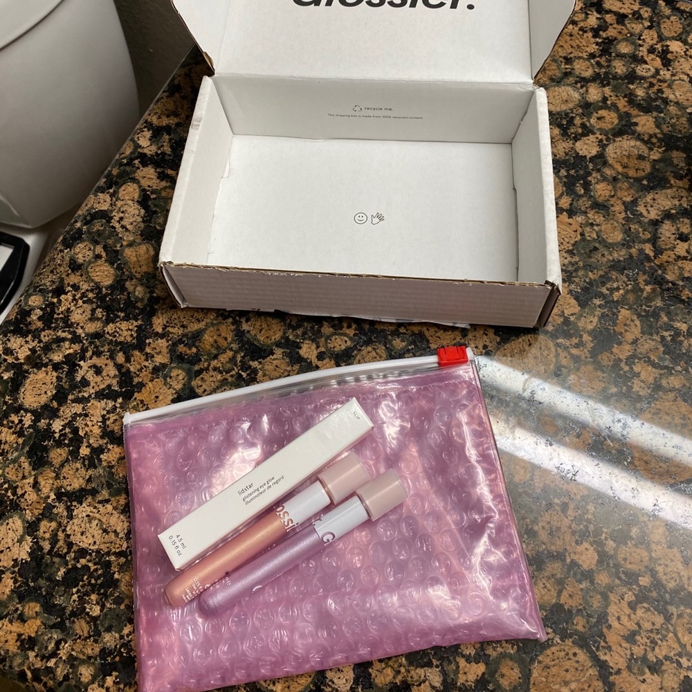 Two Glossier Lidstar Colors- Slip and Lily